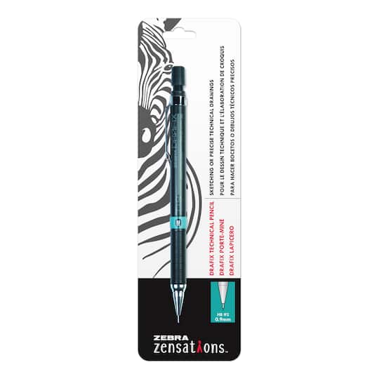 Zebra Zensations&#x2122; Black Carded Drafix Technical Pencil